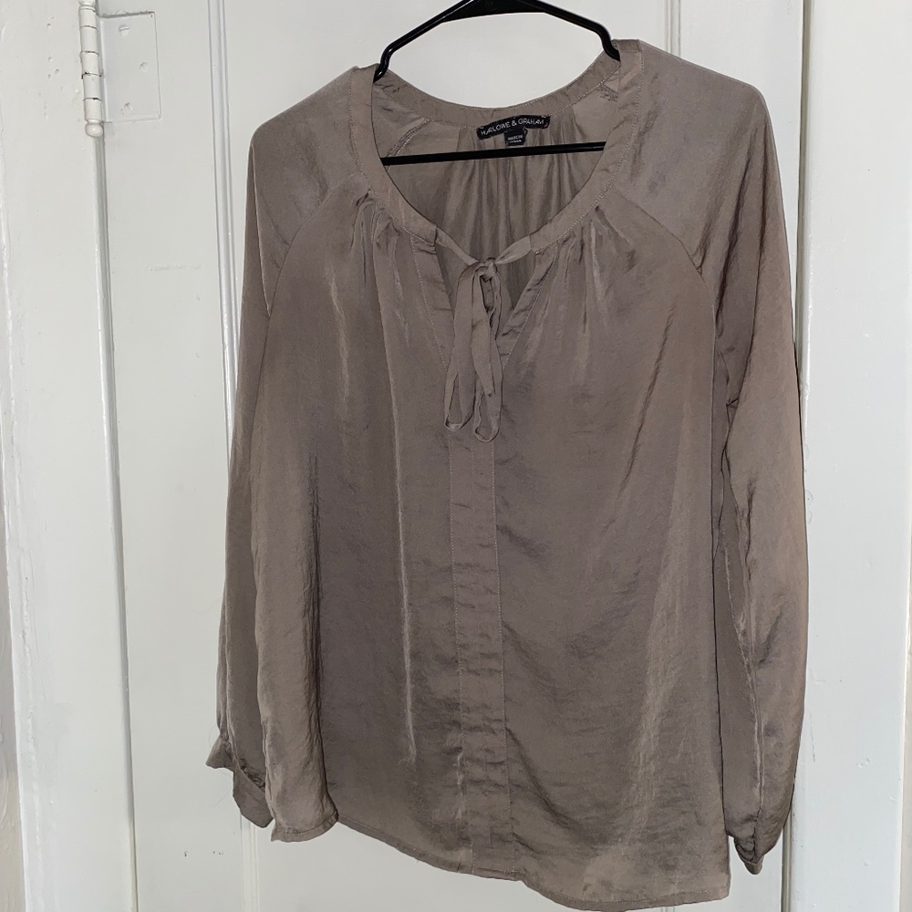 Earthy/Greyish-Green Women’s Blouse